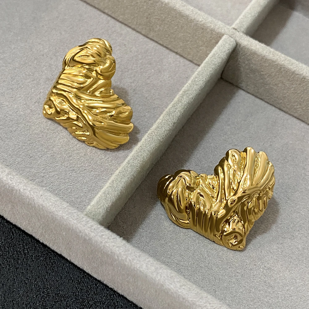 Женские серьги Greatera из нержавеющей стали трехмерные с необычным рисунком любви