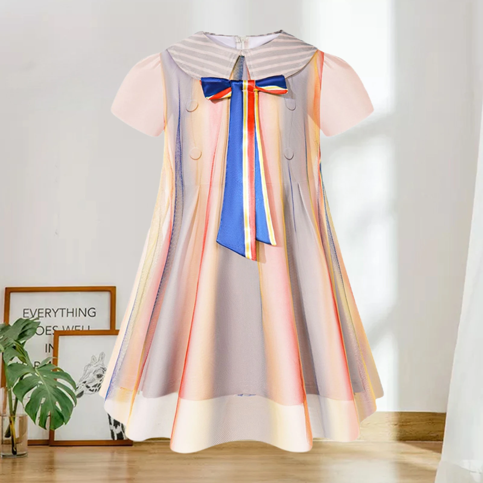 

Костюм на Хэллоуин цвета хаки, повседневный костюм для косплея девушек, платье Меган на молнии, одежда для ролевых игр, платье с бантом