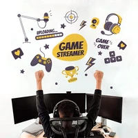 game console headphones stars wall stickers living room room decoration wall stickers self adhesive wholesale wall stickers