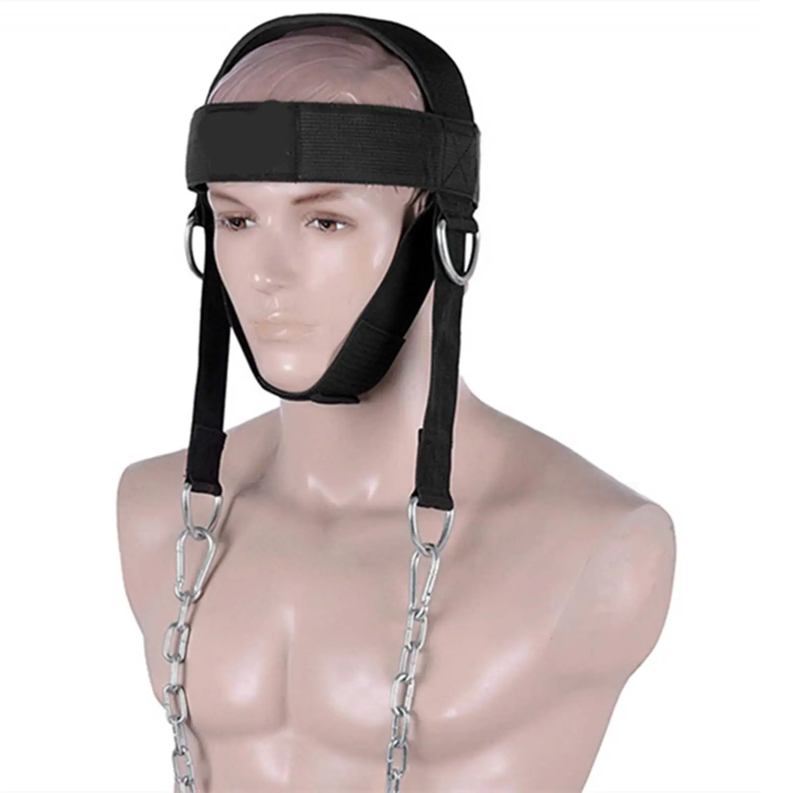 

Head Neck Harness Adjustable Support Black for Training Sports