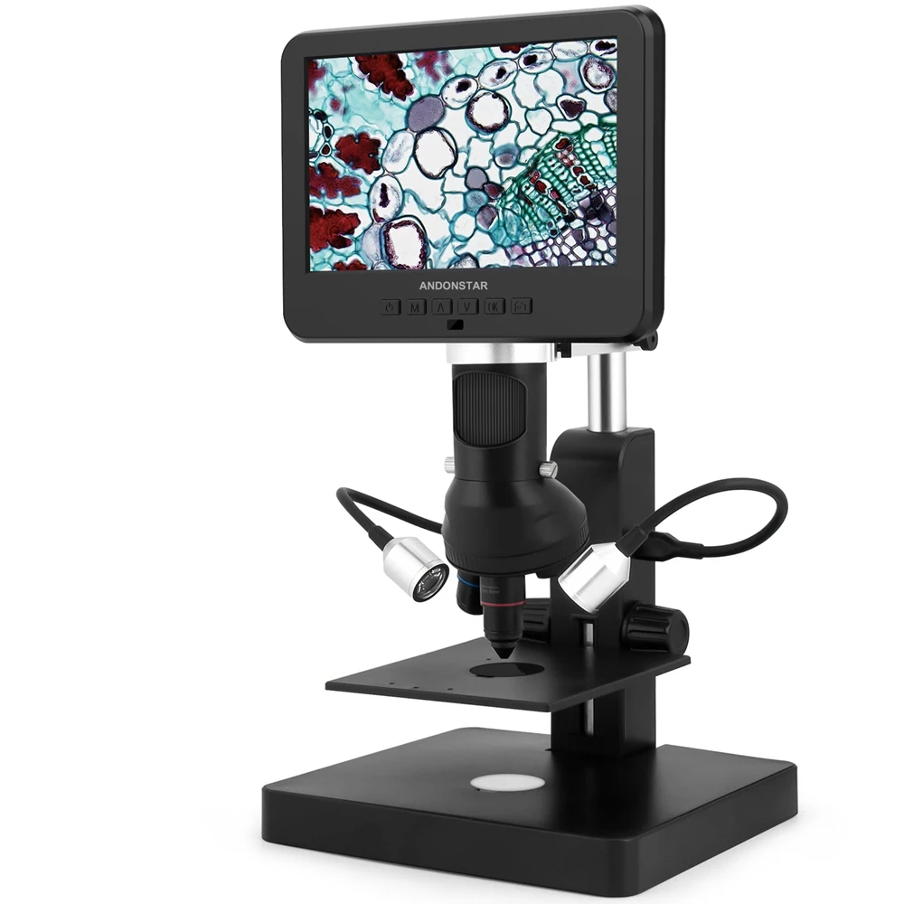 

Andonstar AD246SP 2000X UHD 2160P HDMI Digital Microscope with 3 Lens 7 Inch for Biological Microscope Observe PCB Repiaring SMD