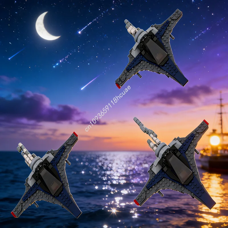 Фото Набор строительных блоков MOC Space Gen One Star Defender, 112 деталей, архитектурные игрушки, креативные идеи, праздничные подарки, развивающие конструкторы №1