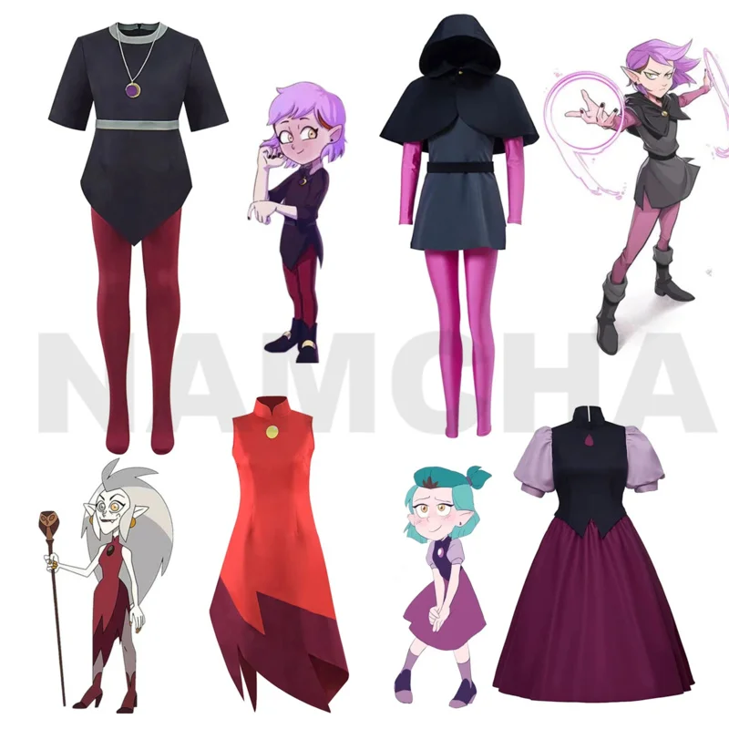 Костюм для косплея эдалин клаторне Сова костюм с красной юбкой костюм-униформа