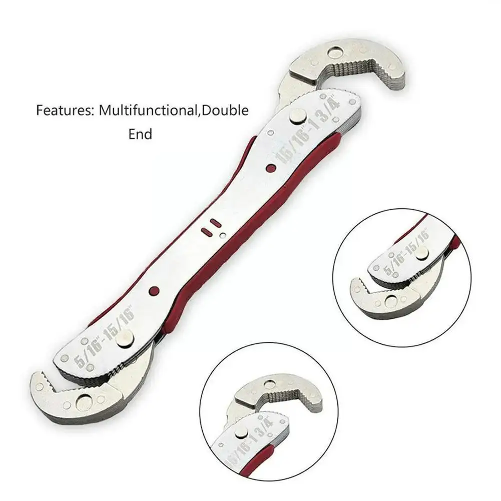 

Регулируемые быстроразъемные плоскогубцы для труб, двухцелевой гаечный ключ для гаечных ключей, домашний ручной ремонтный инструмент Quick Snap U2D4