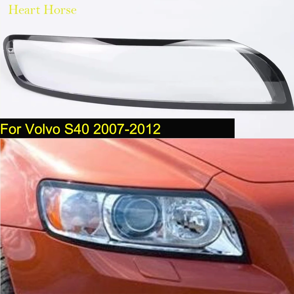 

Для Volvo S40 2007 2008 2009 2010 2011 2012 крышка фары прозрачный абажур стеклянные линзы оригинальный корпус лампы