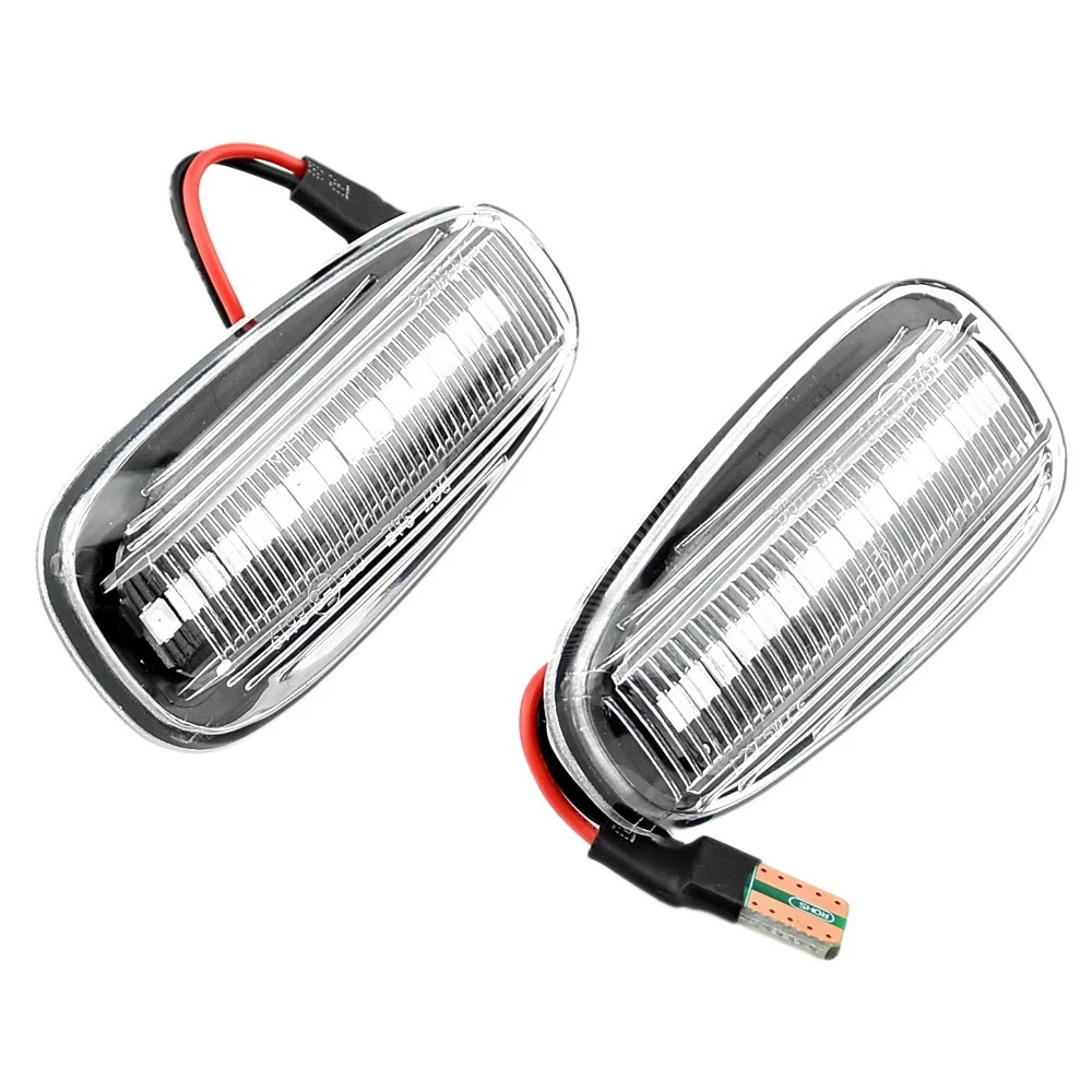 

Светильник воротный сигнал, динамический боковой индикатор, боковой маркер, ретранслятор дыма, совместимый со старой Opel Astra Zafira White