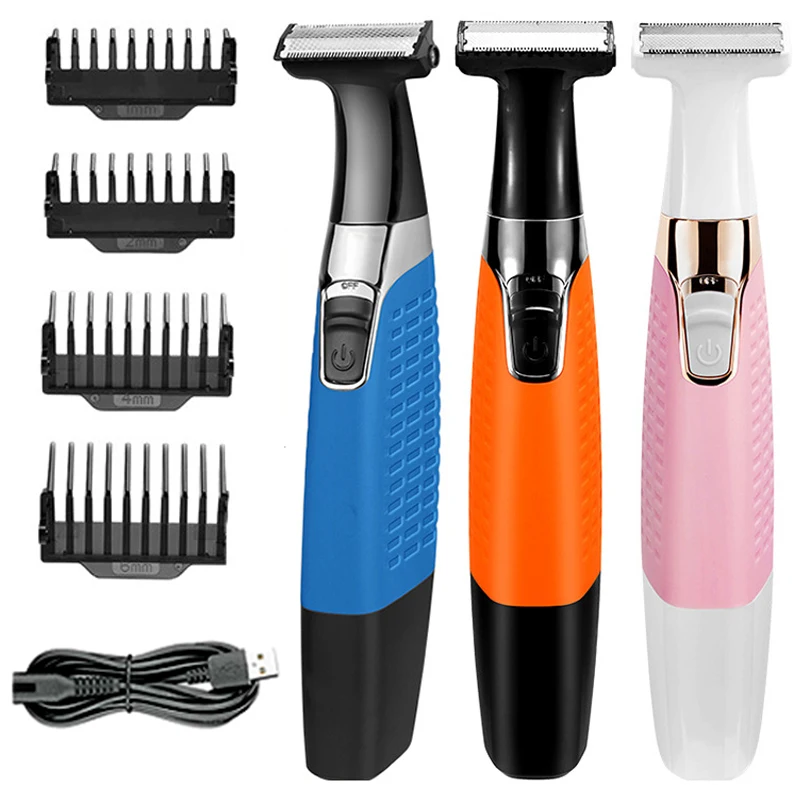 Lady Man Electric Bikini Place Pubic Hair Trimmer Female Male Groin Sex Zone Depilation