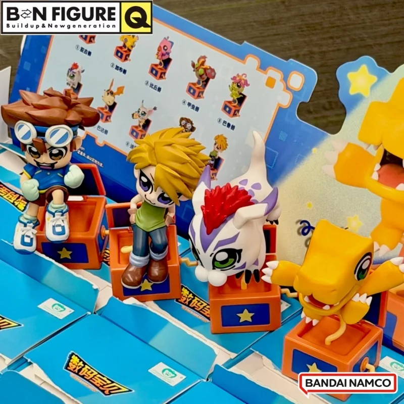 Фото Коллекционная фигурка Bandai Blind Box Digimon Bnfigureq Co Branded - Агумон Габумон, аниме-декор для рабочего стола для фанатов №3