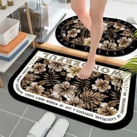diatom mud floor mat bathroom absorbent non slip floor mat toilet doormat entrance rug easy clean bath foot mat carpet decor