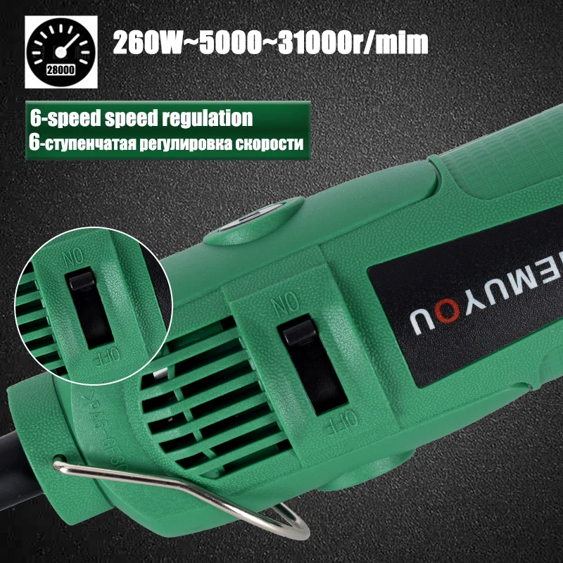 Высокомощный гравер, электрическая дрель, Гравировальный вращающийся ...