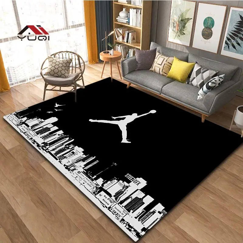 

Basketball Sport Area Rug Large,Carpet Rug for Living Room Bedroom Sofa Doormat Decoration,Kid Play Non-slip Floor Mat 12 Sizes