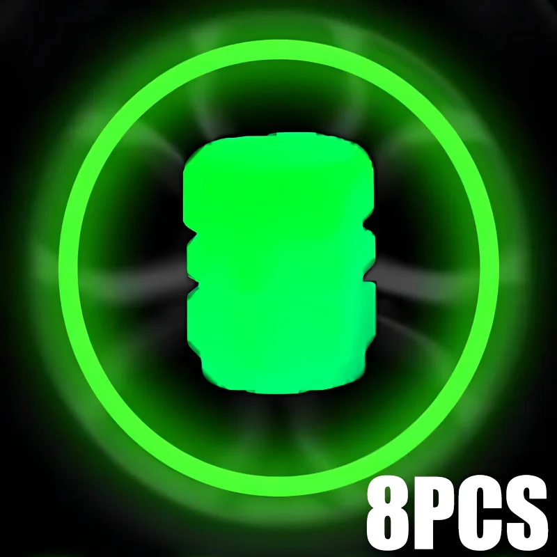

Universal Luminous Tire Valve Cap Car Wheel Hub Glowing Dust-proof Decorative Tyre Rim Stem Covers Applicable Motorcycle Bike