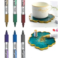 diy metal waterproof permanent paint marker pens colorful craftwork resin mold pen student ppainting art supplies stationary