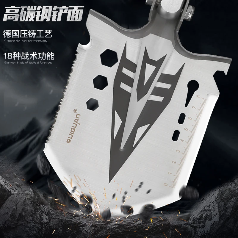 Многофункциональная уличная лопата автомобильная для рыбалки кемпинга немецкий