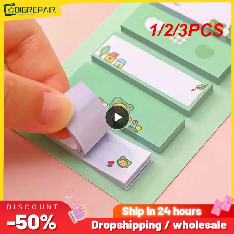 

1/2/3PCS Kawaii Cartoon Sticky Notes Adhesive Office School Supplies Stationery Memo Pad Index Notepad Sketchbook Planner