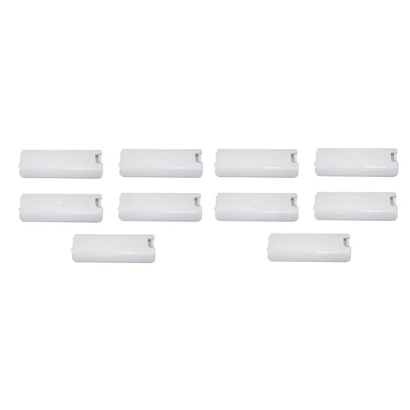 

10 Pack Of White Replacement Battery Cover For Nintendo Wii Controller Remote