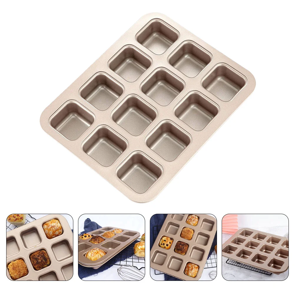 

Pan Baking Loaf Mini Muffin Bread Cake Pans Molds Tray Tin Meatloaf Bakeware Brownie Kitchen Square Cupcaketoast Mould Tins