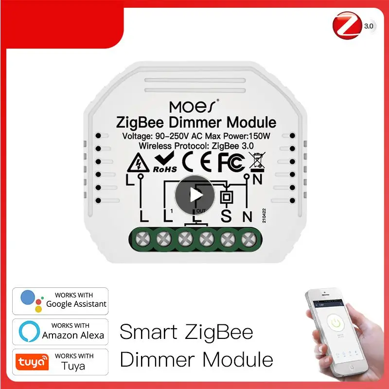 

Smart Switch Work With Alexa Google Home Voice Control Diy Tuya Switch 1/2 Way Mini Zigbee Dimmer Module Smart Home Switch