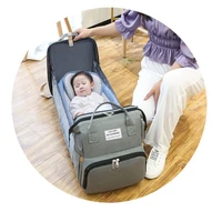 2022 Baby Nappy Backpack Changing Station Portable Baby Bed Travel Bag Bassinet Folding Crib Shade Cloth Changing Pad Waterproof