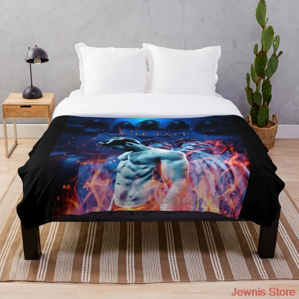 

Lucifer The Fall Throw Blanket Fleece for Beds Thick Quilt Fashion Bedspread Sherpa Throw Blanket Adults Kids