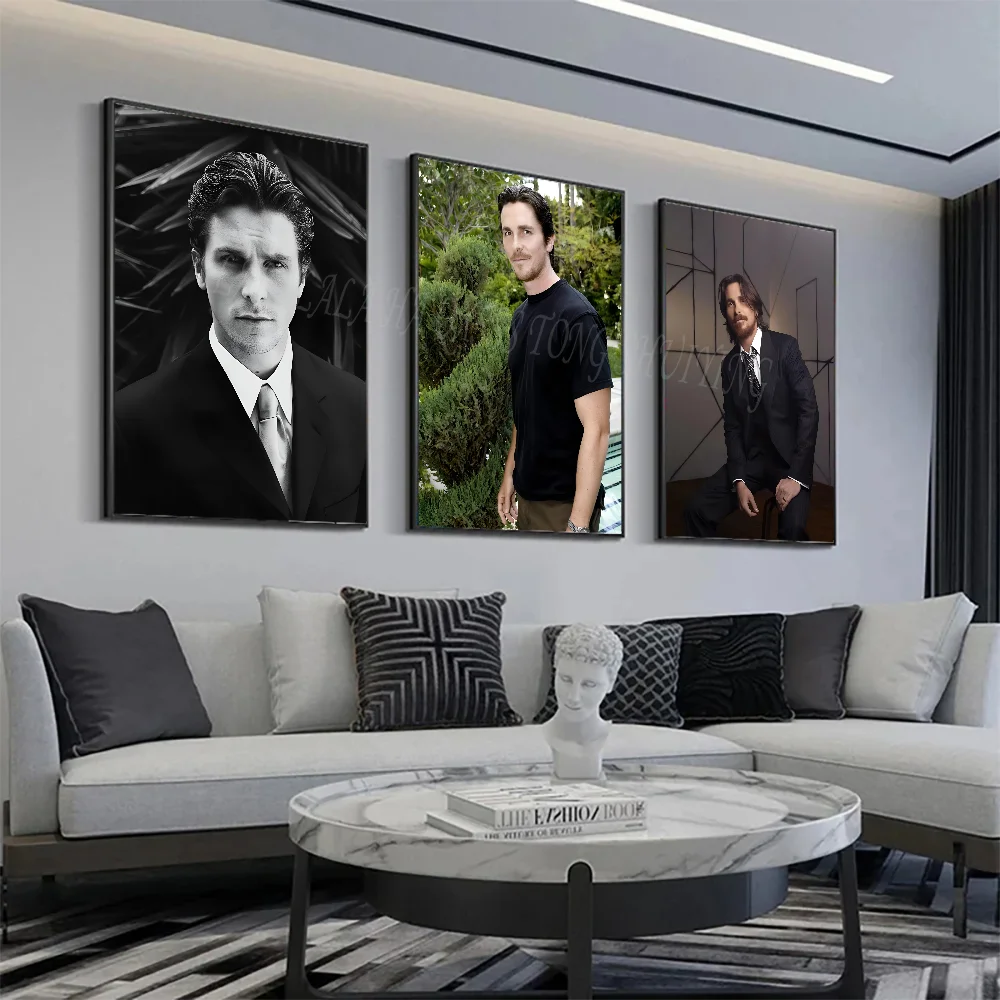 Постер Christian Bale Плакаты HD для домашней комнаты бара кафе Декор художественная