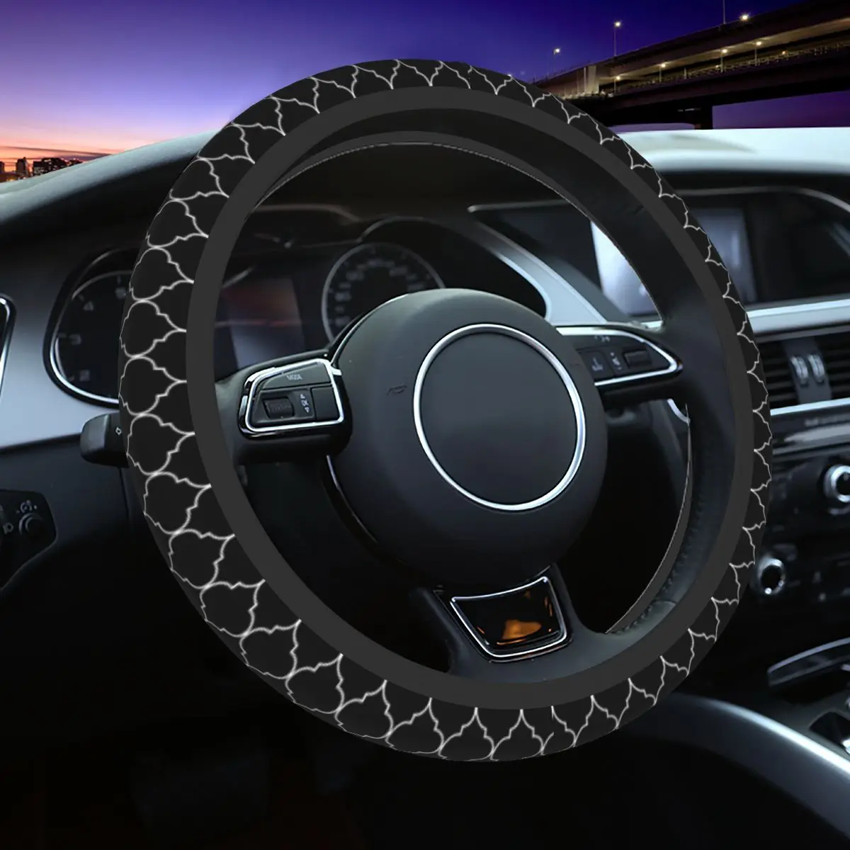 

38cm Car Steering Wheel Cover Minimalism Soft Auto Decoration Fashion Car Accessories