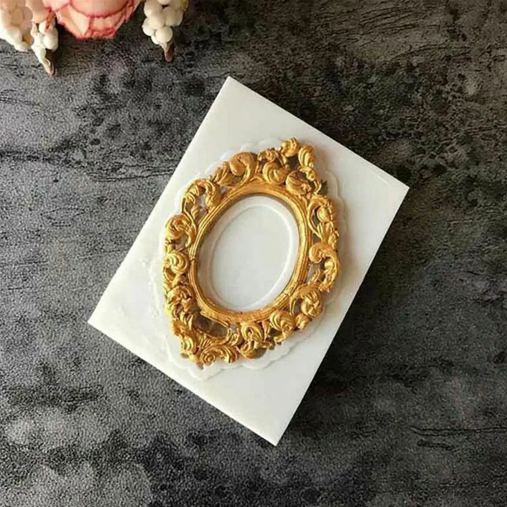 

Mini DIY Frame Silicone Lace Resin Molds Pastry Cake Decorating Tools Fondant For Bakeware Kitchen Baking Accessories C0X0