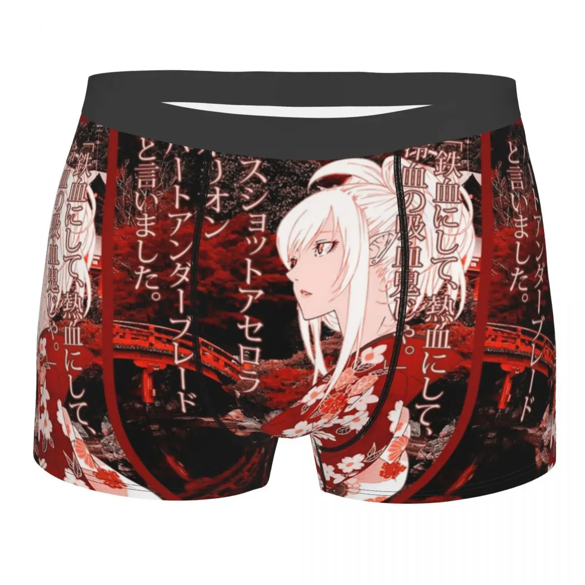 

Kiss-Shot юката японское аниме Мужское нижнее белье боксеры шорты трусы забавные мужские трусы со средней талией