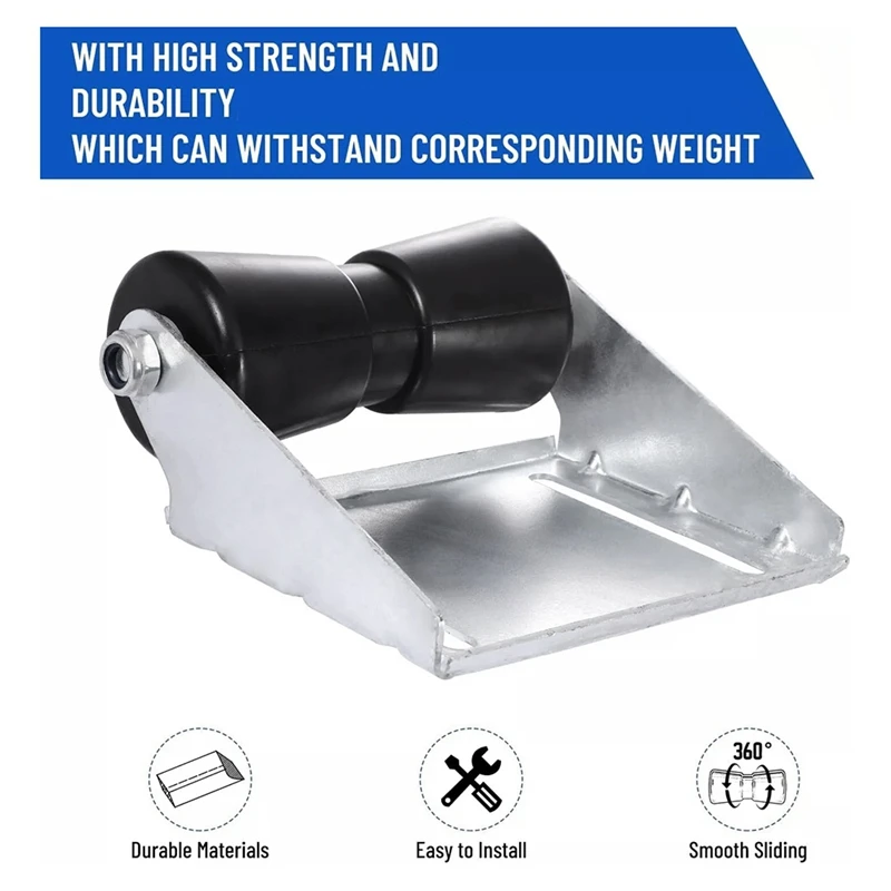 8-дюймовый комплект для сборки кильного ролика с роликовым валом и кронштейном