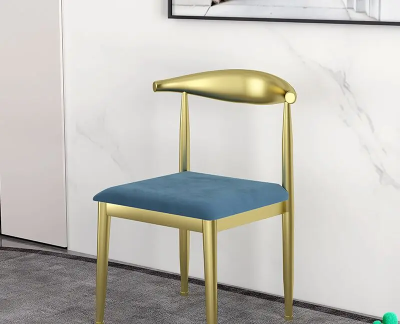 

Nordic Light luxury WindNet red dining chair modern simple household armchair fashion personalized chair