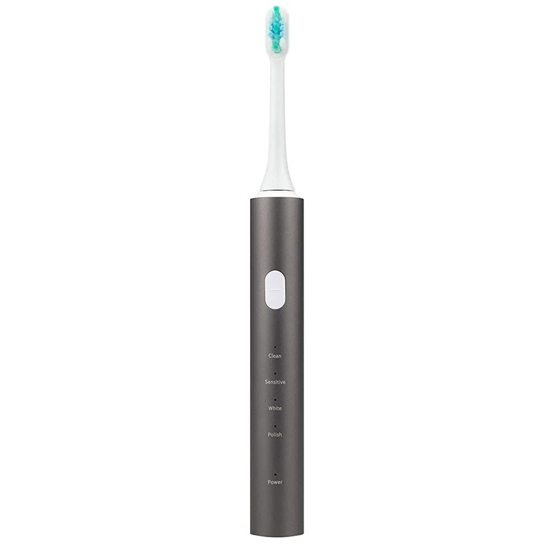 

Sonic Electric Toothbrush Rechargeable USB Adult Metal Handle Automatic Toothbrush Brush
