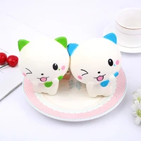 cute spoon cat slow rising squishies squeeze anti stress anxiety toy for children kids adults gift party favors