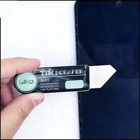 Ультратонкий 0,2 мм оловянный шпатель, скребок для реболлинга BGA, ремонт мобильного телефона, лезвие для удаления клея для трафарета BGA, ручные инструменты для реболлинга