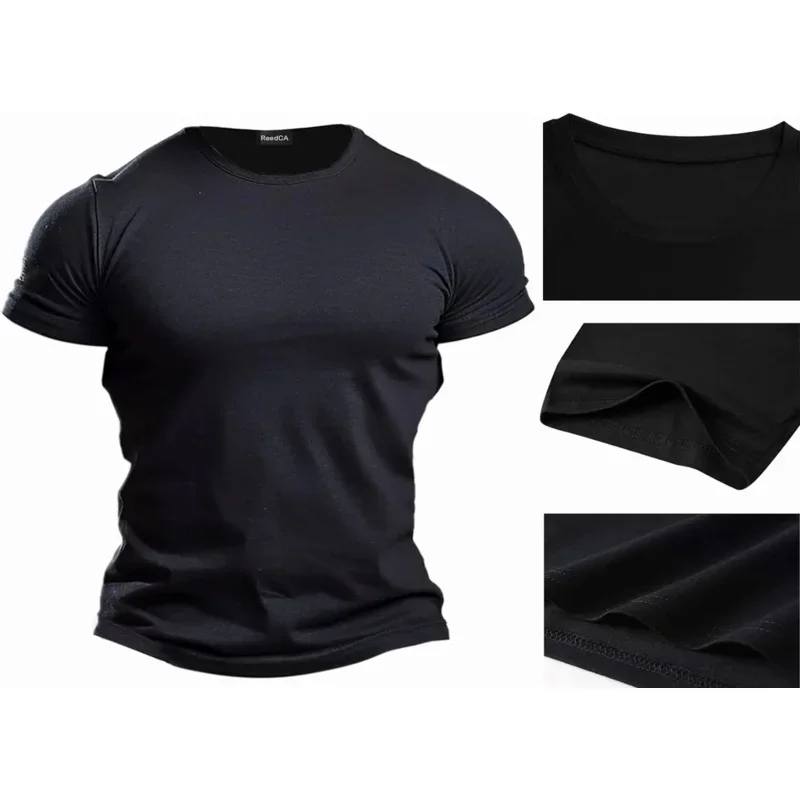 Мужская хлопковая футболка с короткими рукавами модная мужская черепом