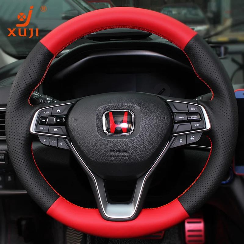 

Cover Customization for Honda Avancier Elysion Accord Odyssey Leather Suede Hand Sewn Steering Wheel Cover Handle Cover