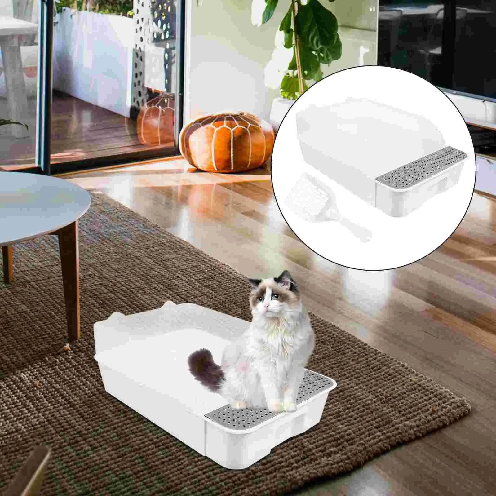 Durable Bedpan Splash-proof Toilet Foldable Potty Trash Can Kitten Pp Travel Small Outdoor Furniture