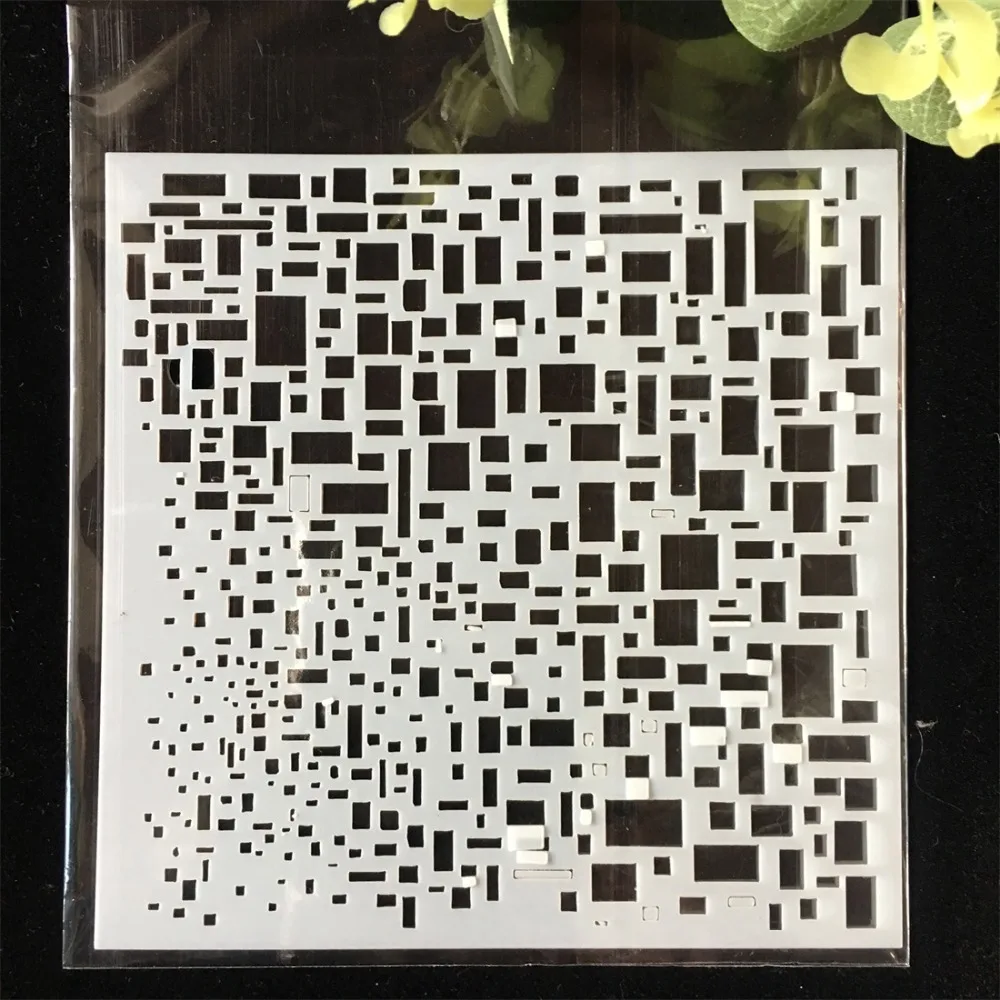 

13 см, 5,1 дюйма, квадратная рамка, «сделай сам», слойные трафареты, настенная живопись, раскраска для скрапбукинга Card шаблон