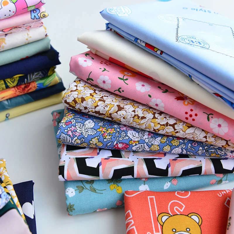 50 см * 140 Мультяшные цветы вискоза ткань для одежды постельное белье мягкая