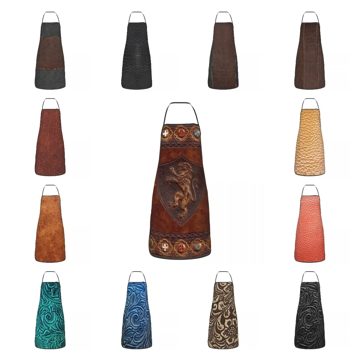 Нагрудник кожаный с ручными инструментами средневековая Обложка-книжка фартуки
