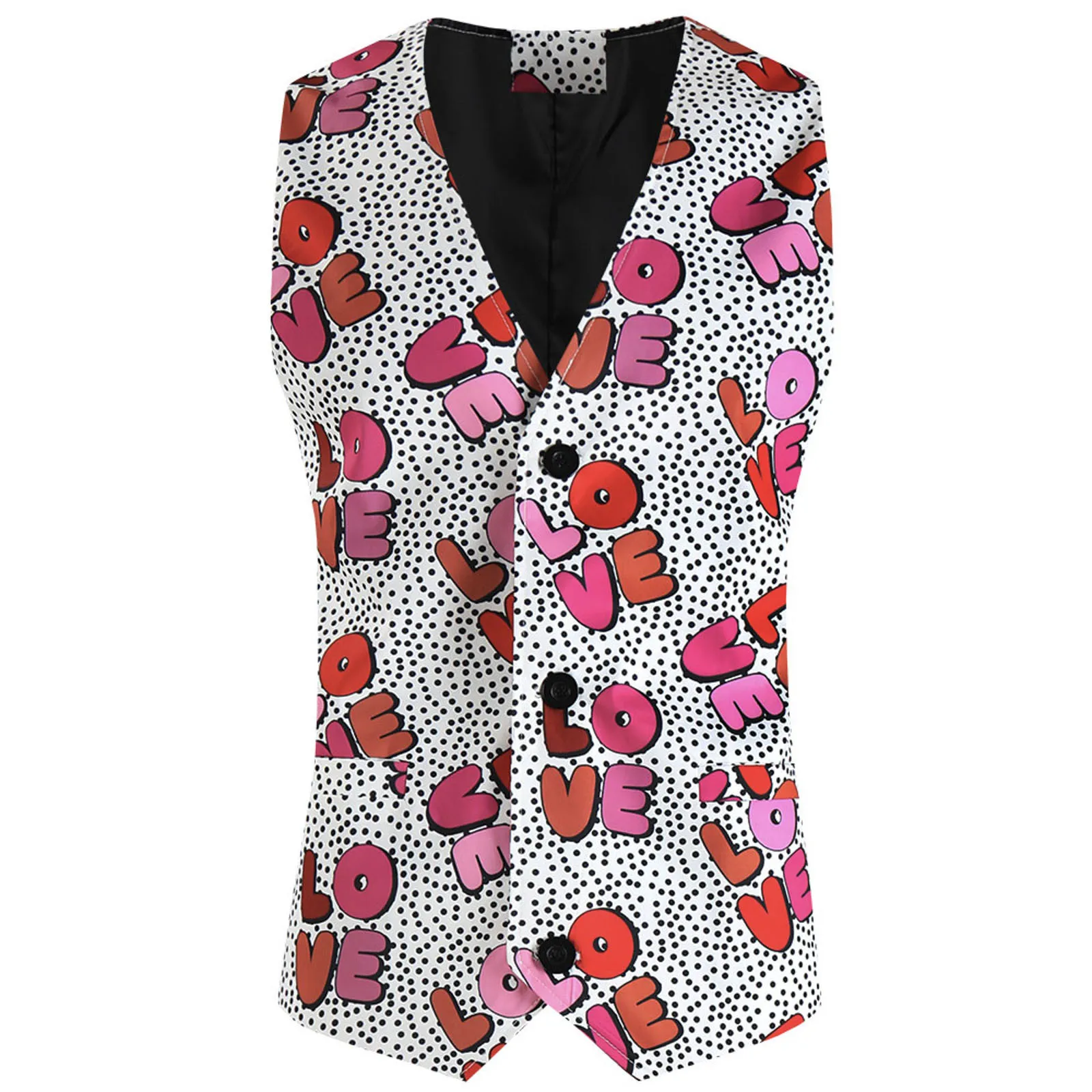 

Мужская мода на День святого Валентина, повседневная цифровая 3d-модель, V-образный вырез, пальто на пуговицах, костюм, жилет, топ, длинная кур...