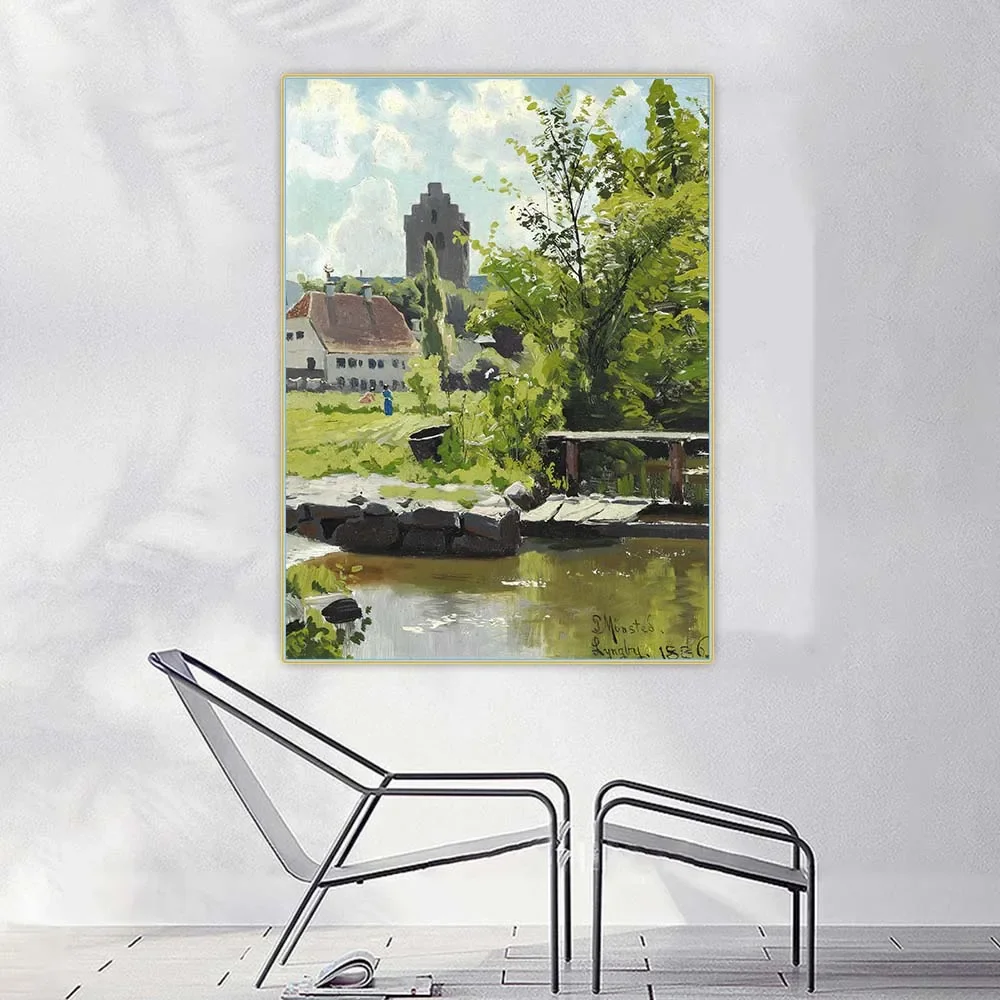 Картина маслом &quotEn Summerdag i Lyngby 1886&quot Citon