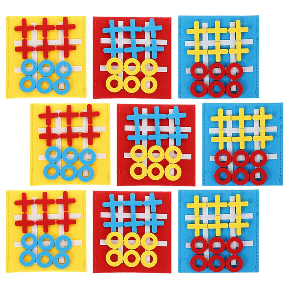 

9 Pcs The Gift Party Ticktacktoe Toys Parent-children Interactive Classic Ticktacktoe-type Board Game Kids Baby