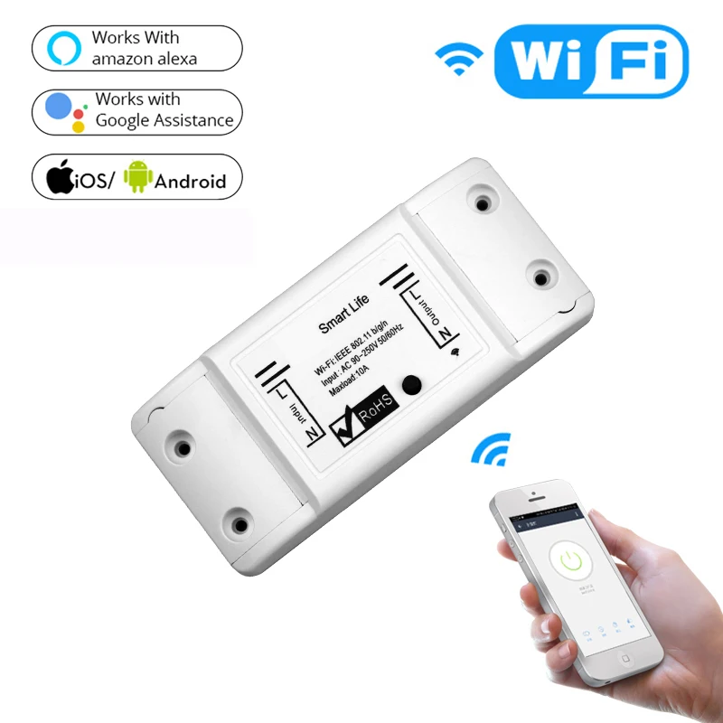 

Умный выключатель света MOES Wi-Fi