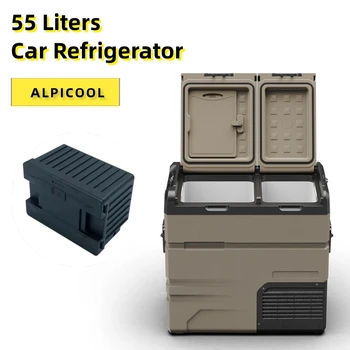 New Alpicool 55L Protable Car Refrigerator RV Travel Outdoor Picnic Camping Cooler Freezer Fridge Home Use Icebox APP Control