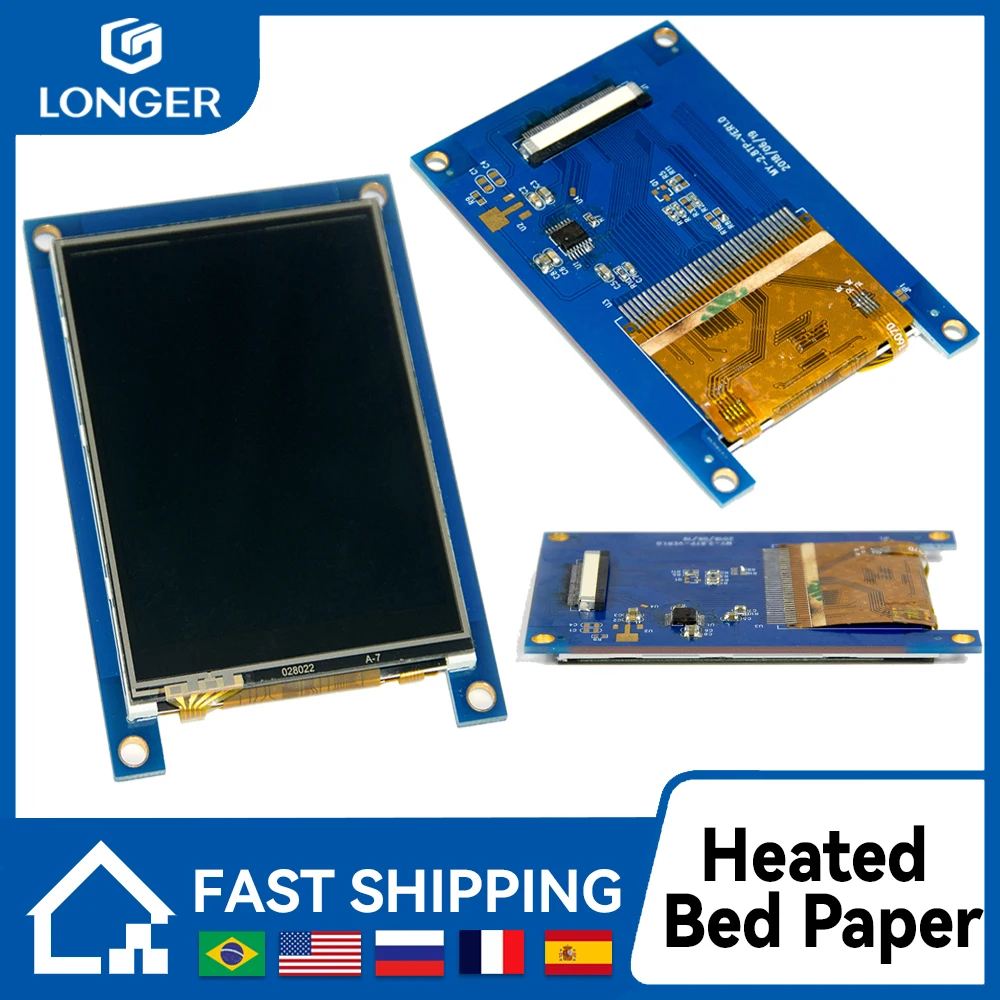 

Более длинный сенсорный экран LK1 LK4, экран совместимый с U20 U30 2,8 дюйма, сенсорный экран LONGER3D 190*120*65 мм