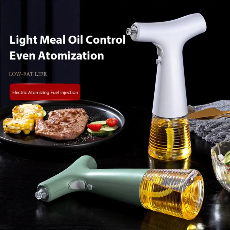 

Electric Olive Oil Spray Bottle USB Charging Soy Sauce Jar Vinegar Storage Bottle BBQ Olive Acid Spray Glass Bottle Kitchen Tool