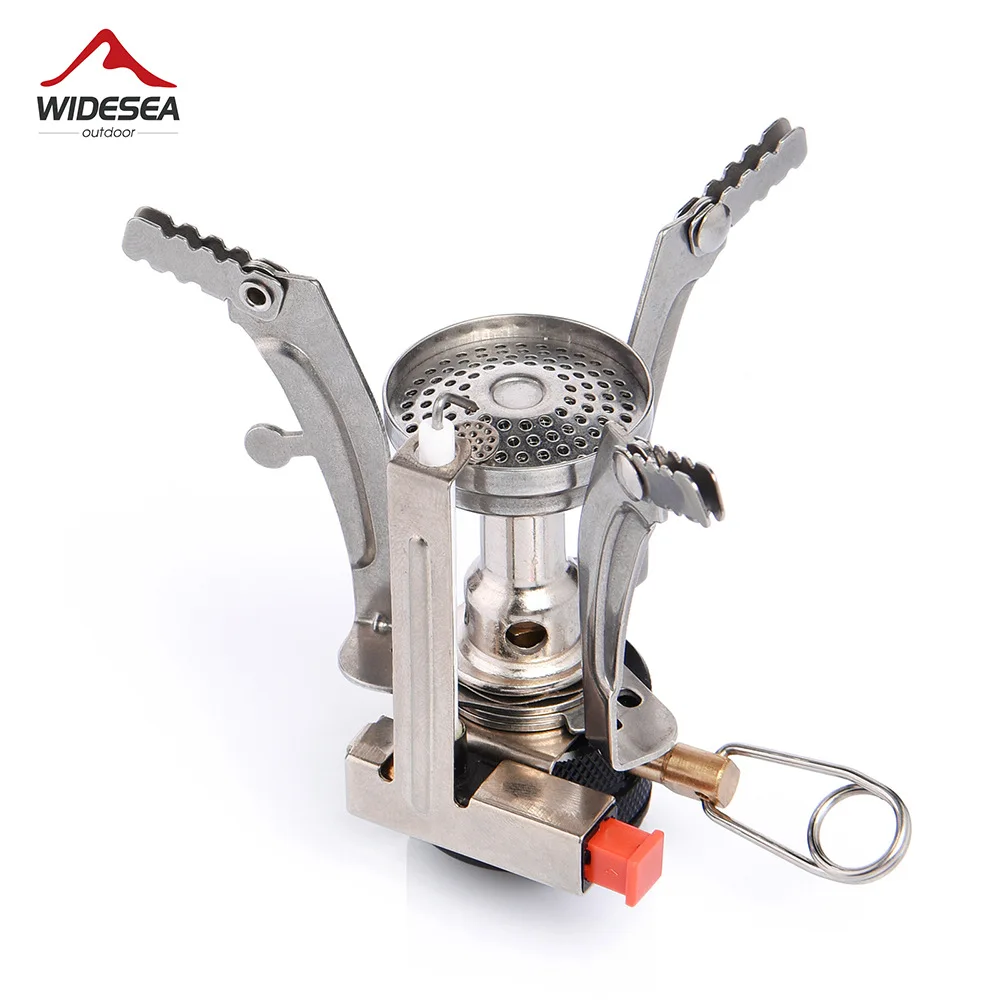 

Widesea Portable Folding Outdoor Stove Cookware Gas Burner Camping Stove for Hiking Picnic BBQ Gas Stove Tank Cooker Furnace End