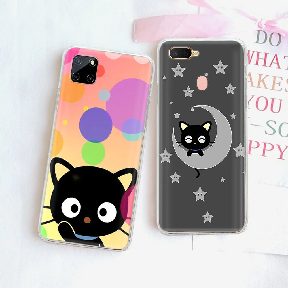 Chi Chai Monchan Chococat прозрачный для Samsung S24 S21 Plus Ultra A55 A35 A25 A15 A05 A05S 5G