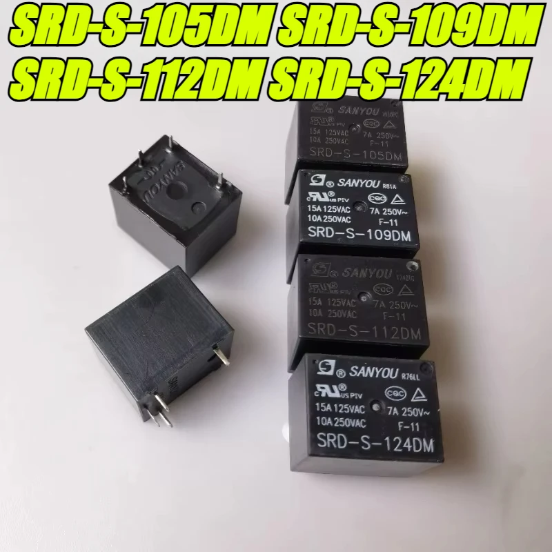 

(Совершенно новый оригинал) 1 шт./лот 100% оригинальное реле: SRD-S-105DM SRD-S-109DM SRD-S-112DM SRD-S-124DM реле плиты 4 контакта 10А