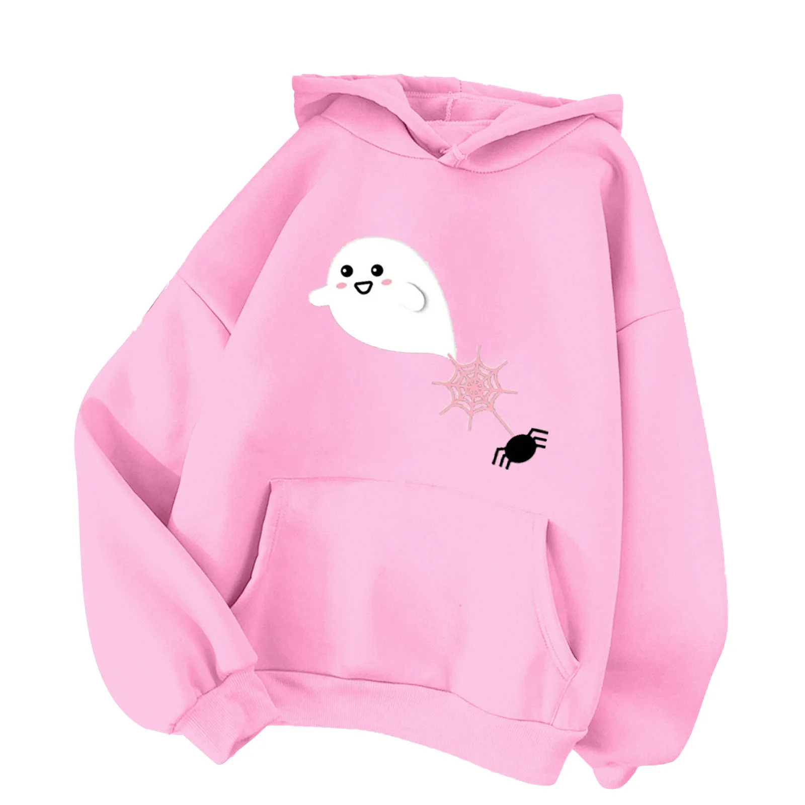 

Женский свитшот с длинным рукавом и принтом призрака